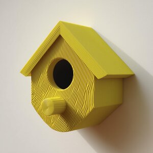 3D-gedrucktes Vogelhaus mit verstecktem Stauraum