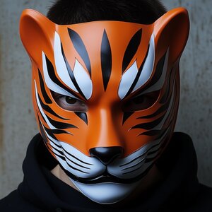3D-gedruckte Tiger-Shinobi-Cosplaymaske