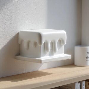 3D-gedrucktes Schmelz-Display-Wandregal