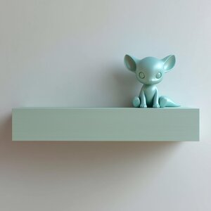 3D-gedrucktes Fantasy-Fuchs-Wandregal