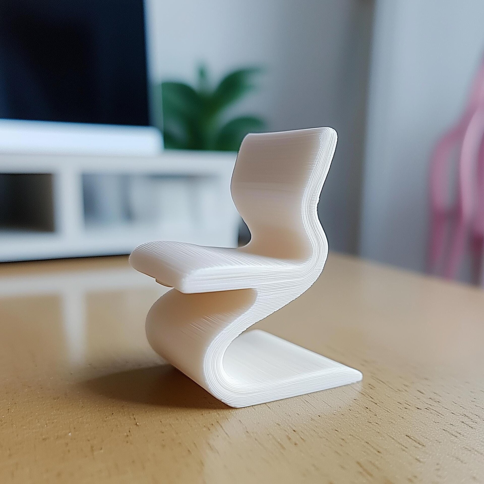 1:12 Wiggle Chair | 3D-gedrucktes Puppenhausmöbel