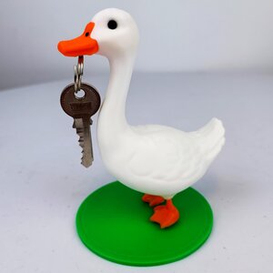 3D-gedruckter Gänse-Schlüsselhalter | Magnetischer Schlüsselorganizer