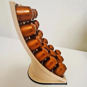 Nespresso-Kaffeekapselhalter | 3D-gedruckter Kapselständer | Eleganter Kaffeepad-Organizer | Modernes Kaffeestation-Zubehör