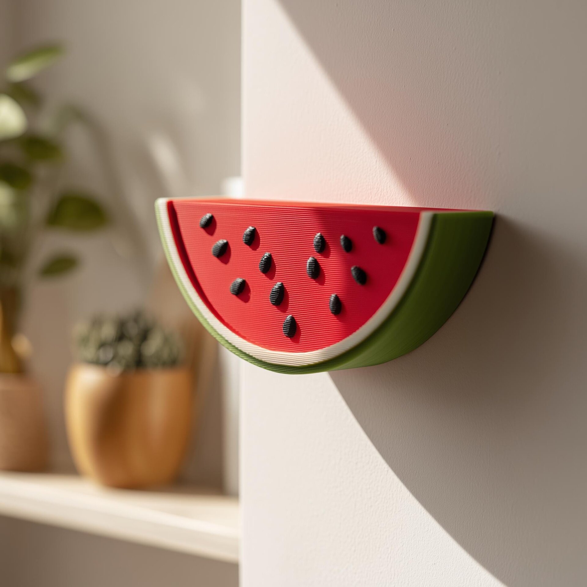 3D-gedrucktes Wassermelonen-Wandregal