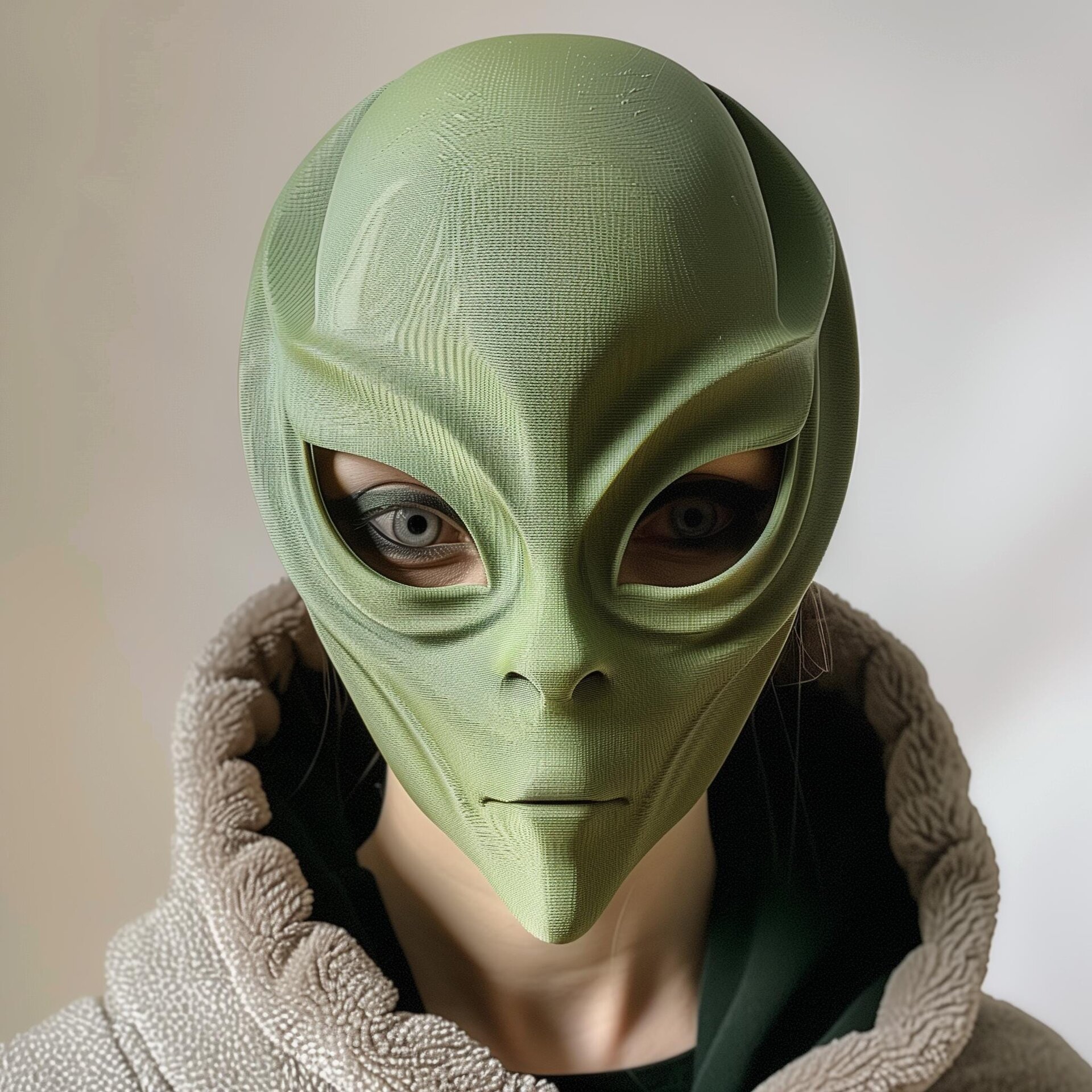3D-gedruckte Alien-Gesichts-Kostümmaske