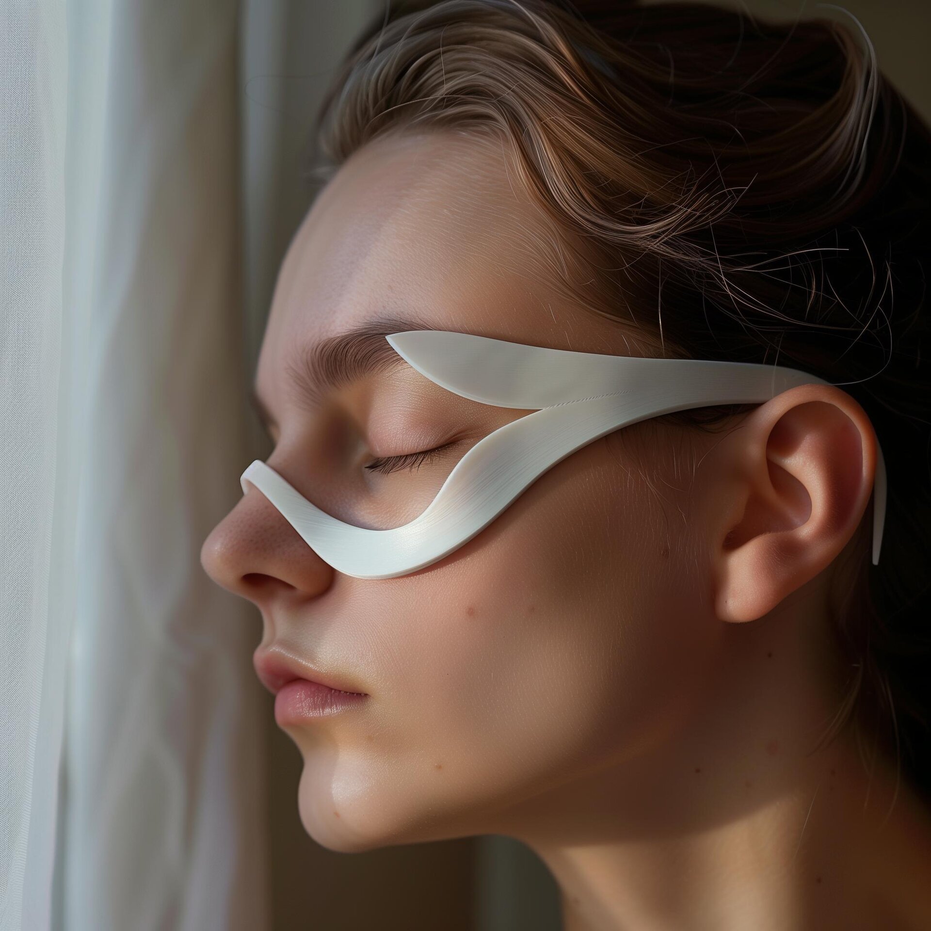 3D-gedruckte minimalistische Visier-Kostümmaske