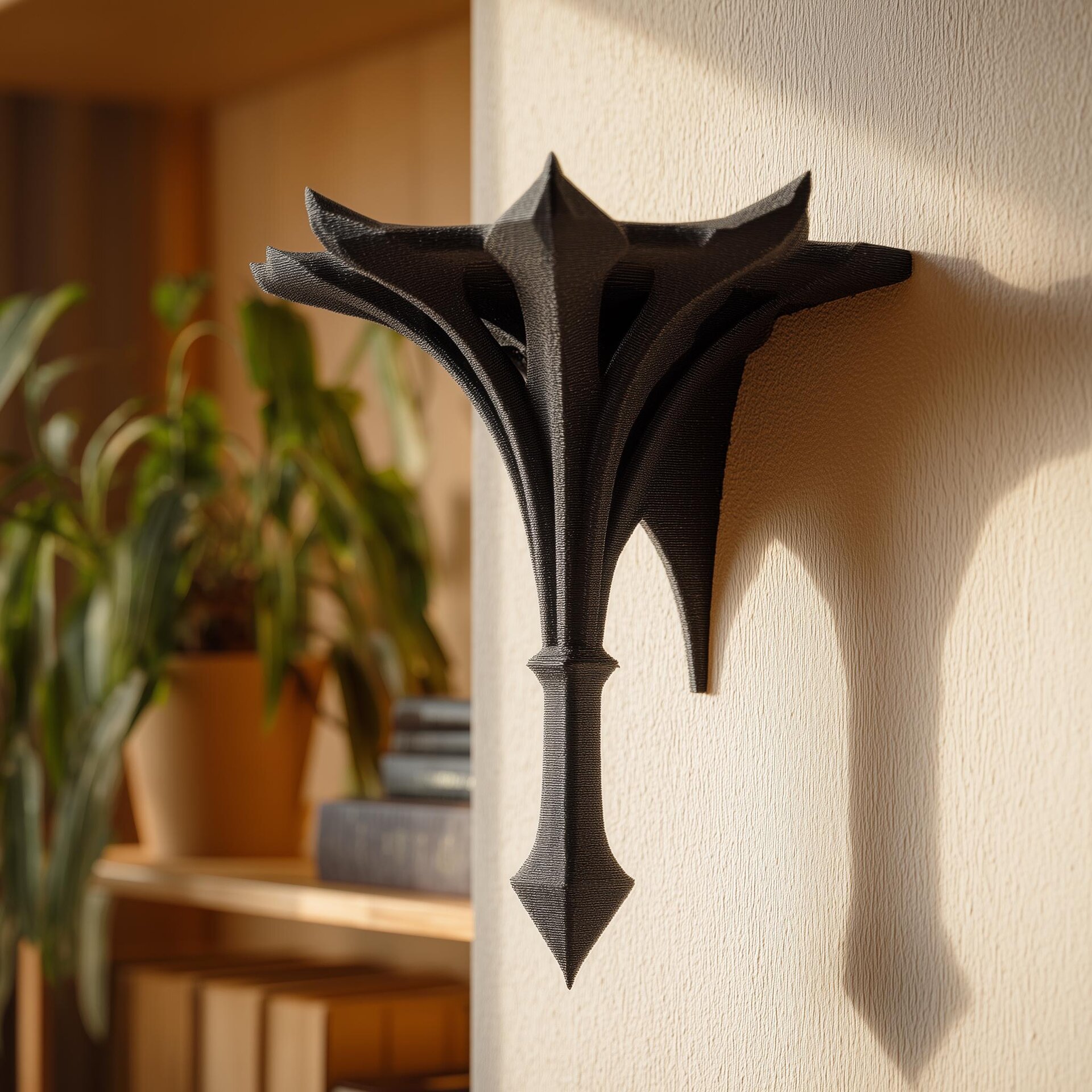 3D-gedrucktes Gothic-Spitzturm-Wandregal