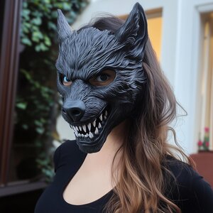 3D-gedruckte Werwolf-Cosplaymaske