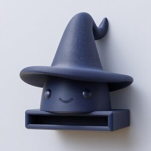 3D-gedruckte Zauberhut-Wandnische