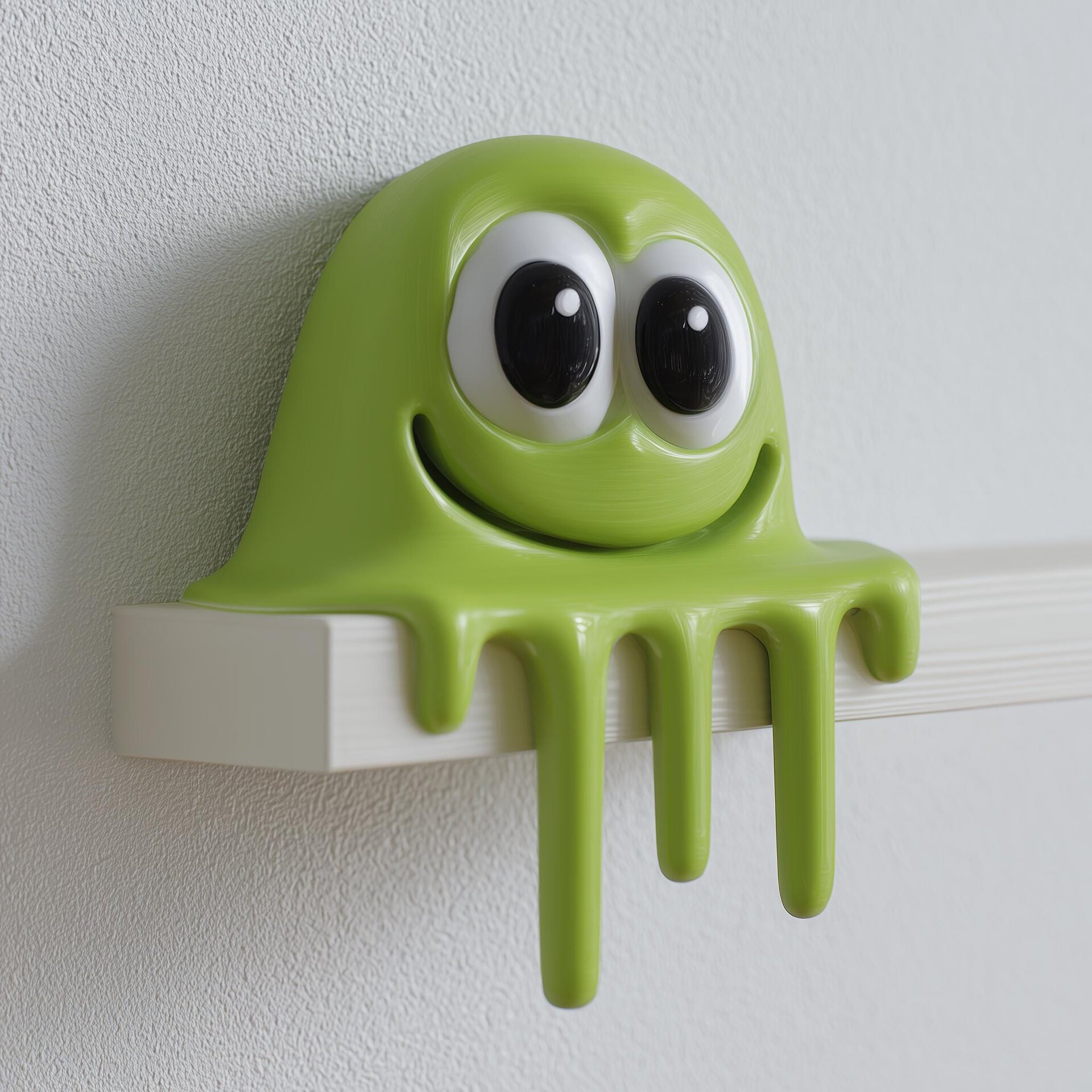 3D-gedruckter Schleimmonster-Regalsitzer