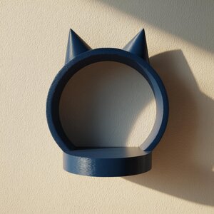 3D-gedrucktes Katzenohren-Ring-Wandregal