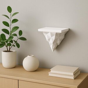 3D-gedrucktes geometrisches Eisberg-Wandregal