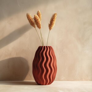 3D-gedruckte organische Wellenvase