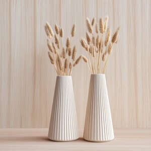 3D-gedrucktes Origami-Vasen-2er-Set