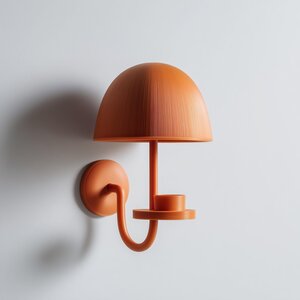 3D-gedrucktes Pilz-LED-Kerzen-Wandregal