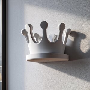 3D-gedrucktes Kronen-Kinderzimmer-Wandregal
