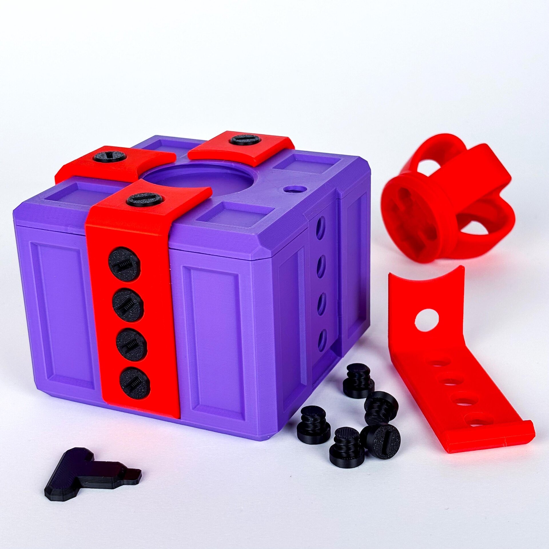 3D-gedruckte nervige Rätsel-Geschenkbox