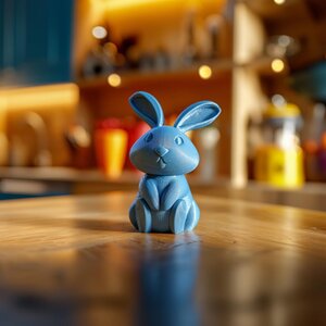 Gedenkurne Sitzender Hase | 3D-gedrucktes Erinnerungsstück
