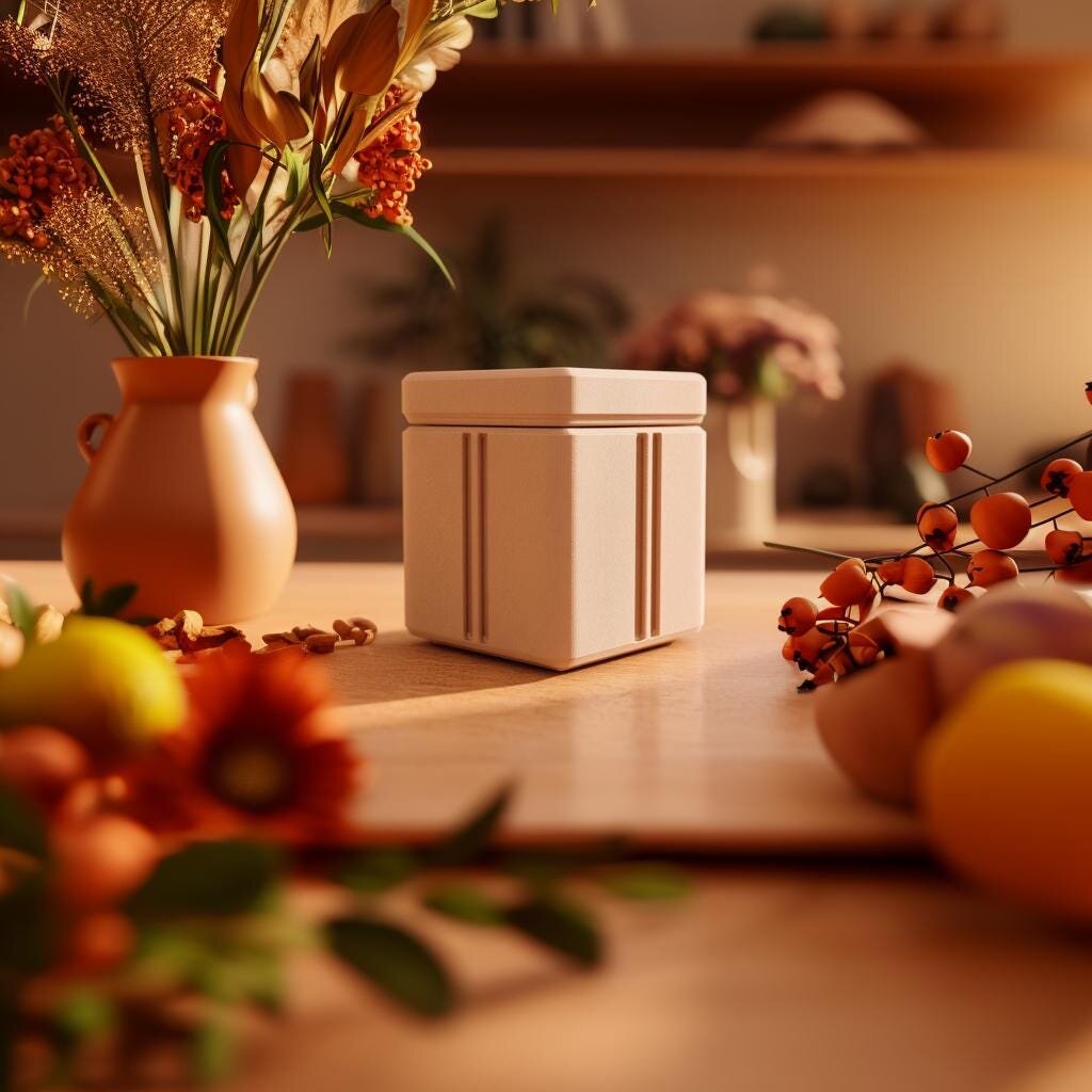 Minimalistische Haustier-Gedenkurne | 3D-gedrucktes Erinnerungsstück