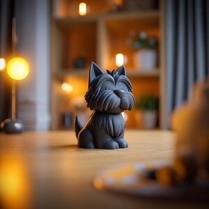 Schnauzer-Gedenkurne | 3D-gedrucktes Hunde-Erinnerungsstück