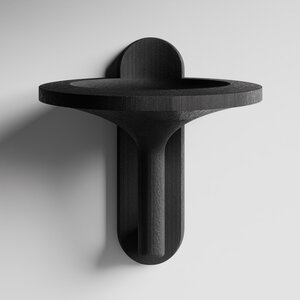 3D-gedrucktes Schalen-Wandregal mit Sockel