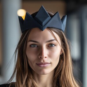 3D-gedruckter geometrischer Fantasy-Kronenkopfschmuck