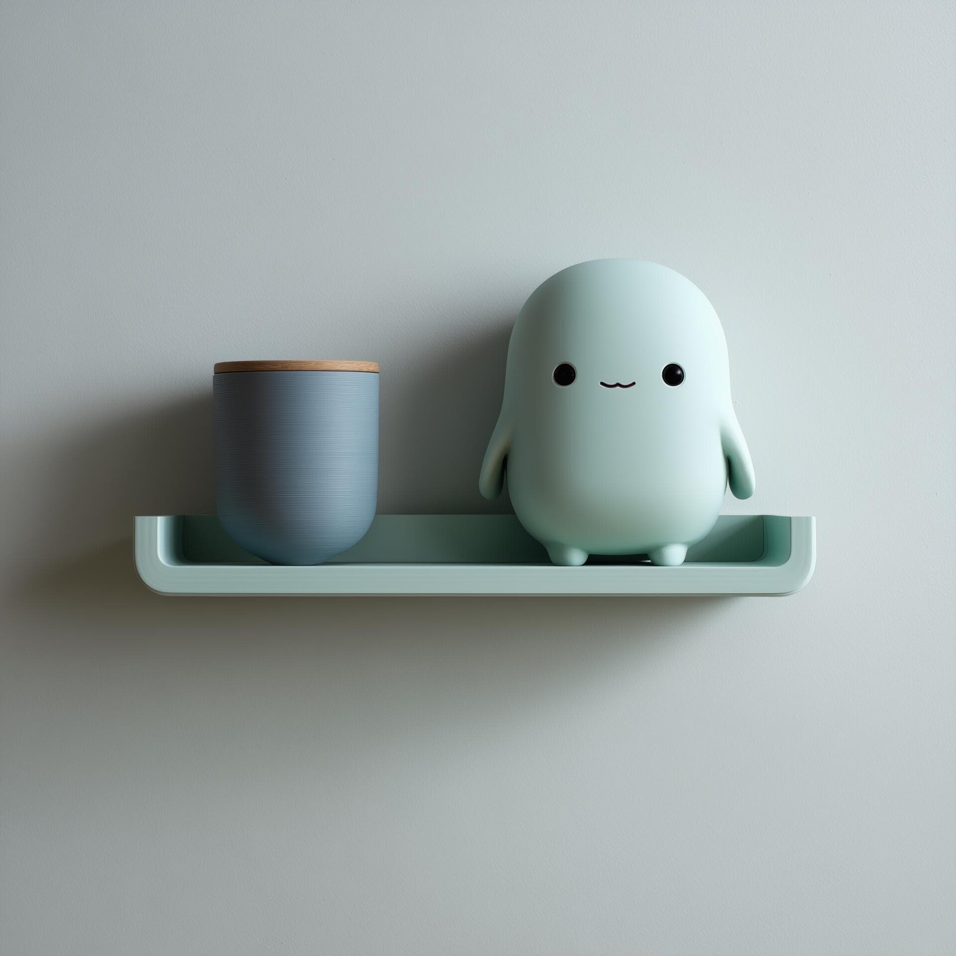 3D-gedrucktes Cozy-Buddy-Wandregal