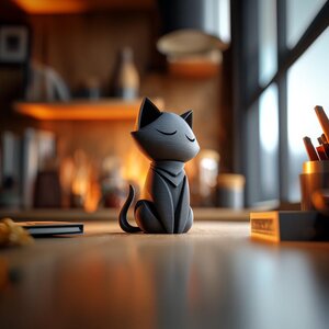 Gedenkurne Schlafende Katze | 3D-gedrucktes Erinnerungsstück