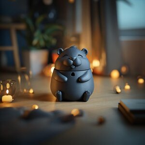 3D-gedruckte Hamster-Gedenkurne