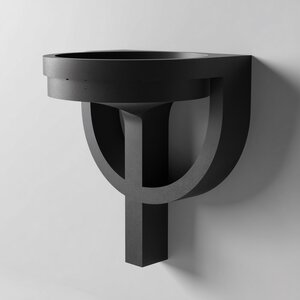 3D-gedrucktes Ringhalter-Schalen-Wandregal | Trockene Ablageschale