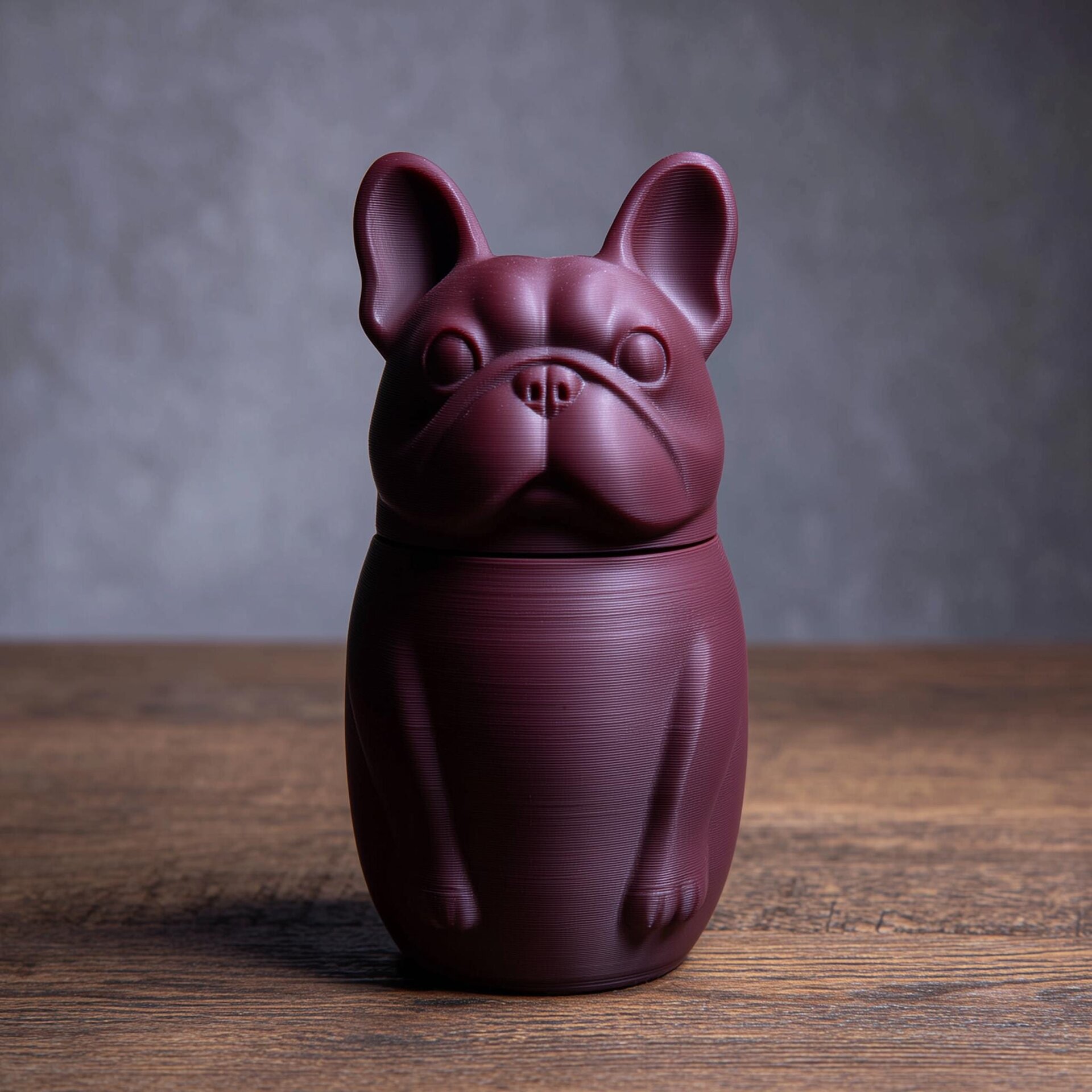 3D-gedruckte Gedenkurne für Französische Bulldoggen