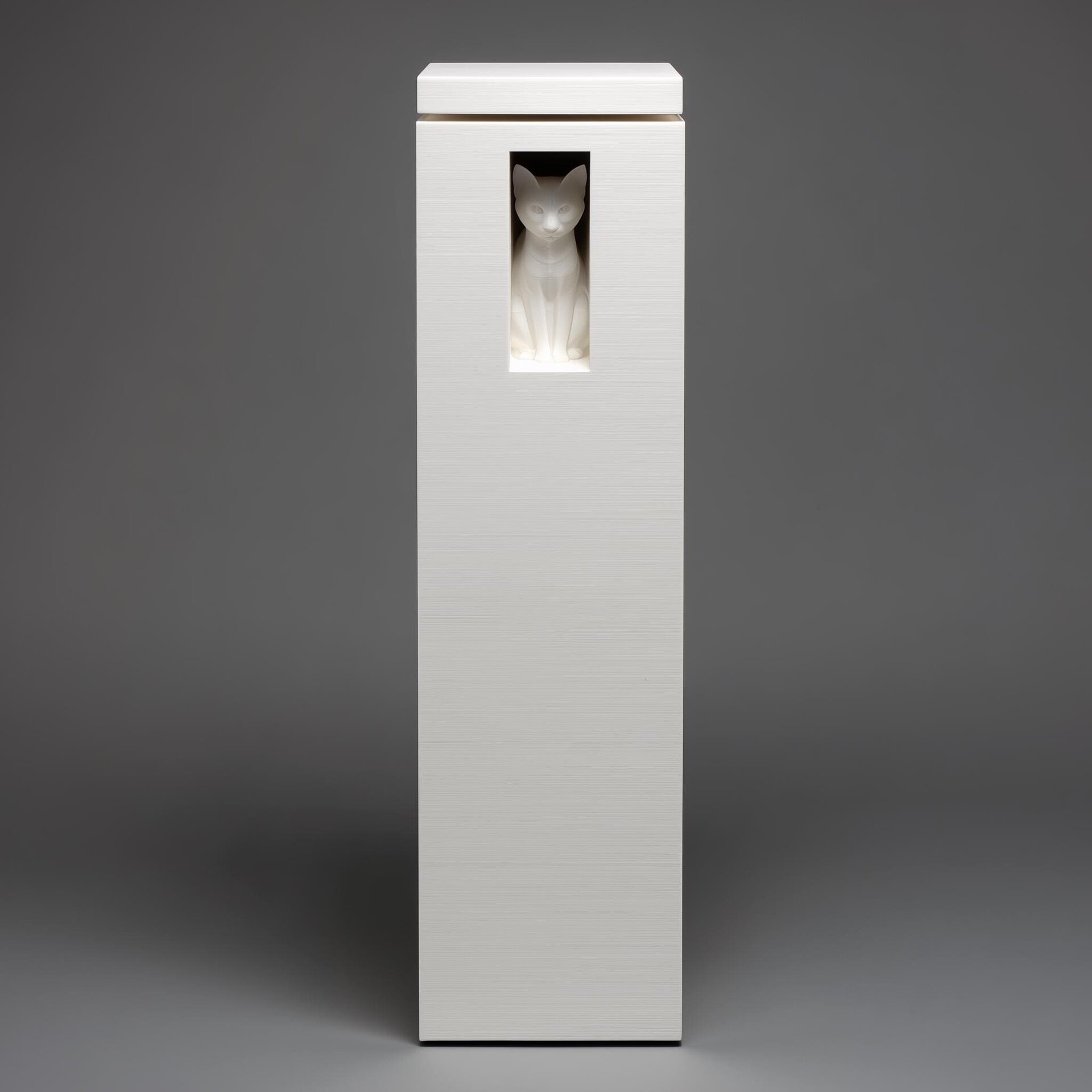 3D-gedruckte Katzen-Fensterturm-Gedenkurne | Erinnerungsgefäß