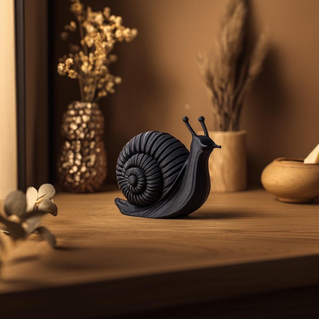 3D-gedruckte Spiralschnecken-Skulptur
