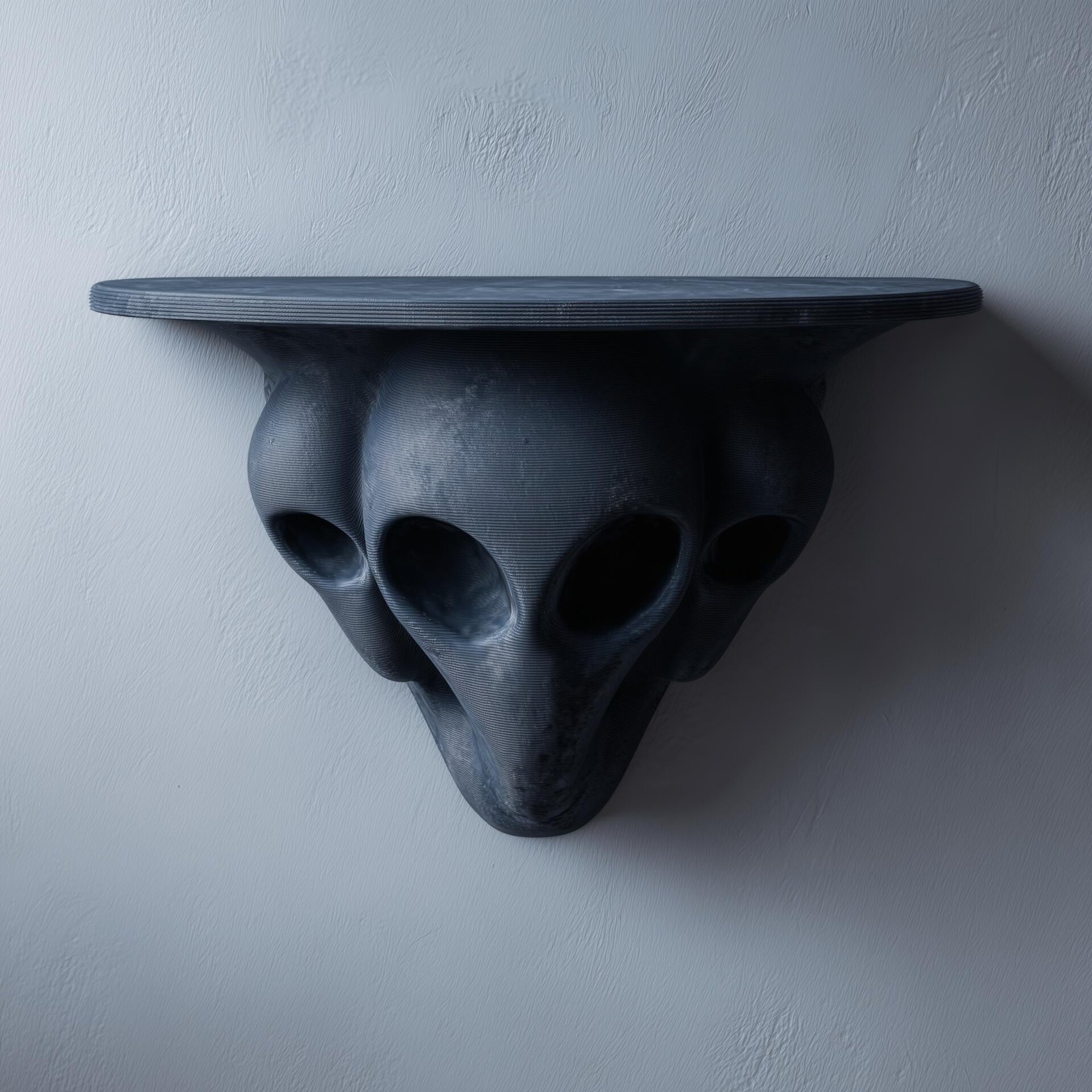 3D-gedrucktes Drei-Figuren-Sci-Fi-Wandregal