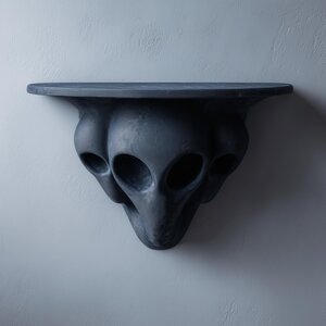 3D-gedrucktes Drei-Figuren-Sci-Fi-Wandregal