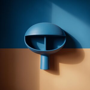 3D-gedrucktes Kuppelnischen-Wandregal | Zwei Ausstellungsfächer