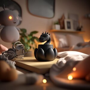 Fantasy-Drachen-Gedenkurne | 3D-gedrucktes Erinnerungsstück