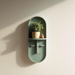 3D-gedrucktes Nischen-Wandregal | Minimalistische Ausstellungsnische