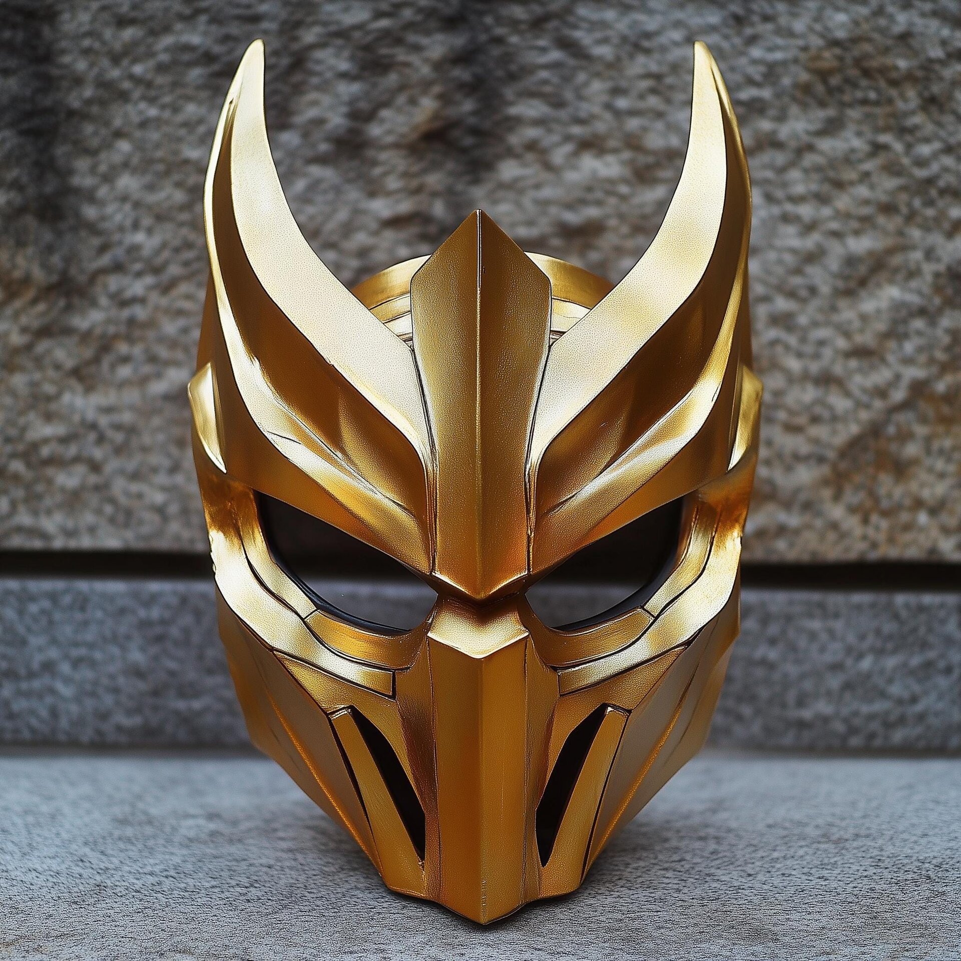 3D-gedruckte Samurai-Dämon-Kriegermaske