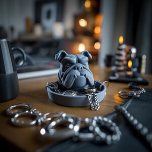 Bulldoggen-Schmuckorganizer | 3D-gedrucktes Uhrentablett