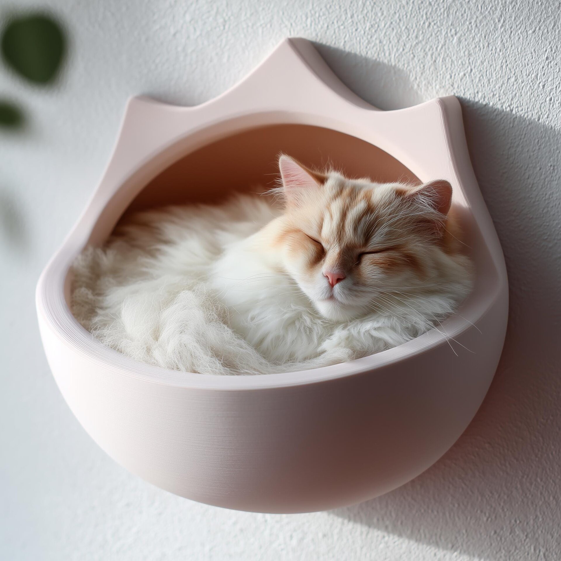3D-gedrucktes Kronenwand-Katzenbett