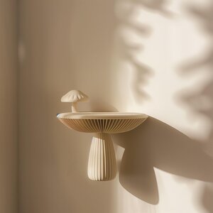 3D-gedrucktes organisches Pilz-Wandregal | Erhöhte Ausstellungsablage