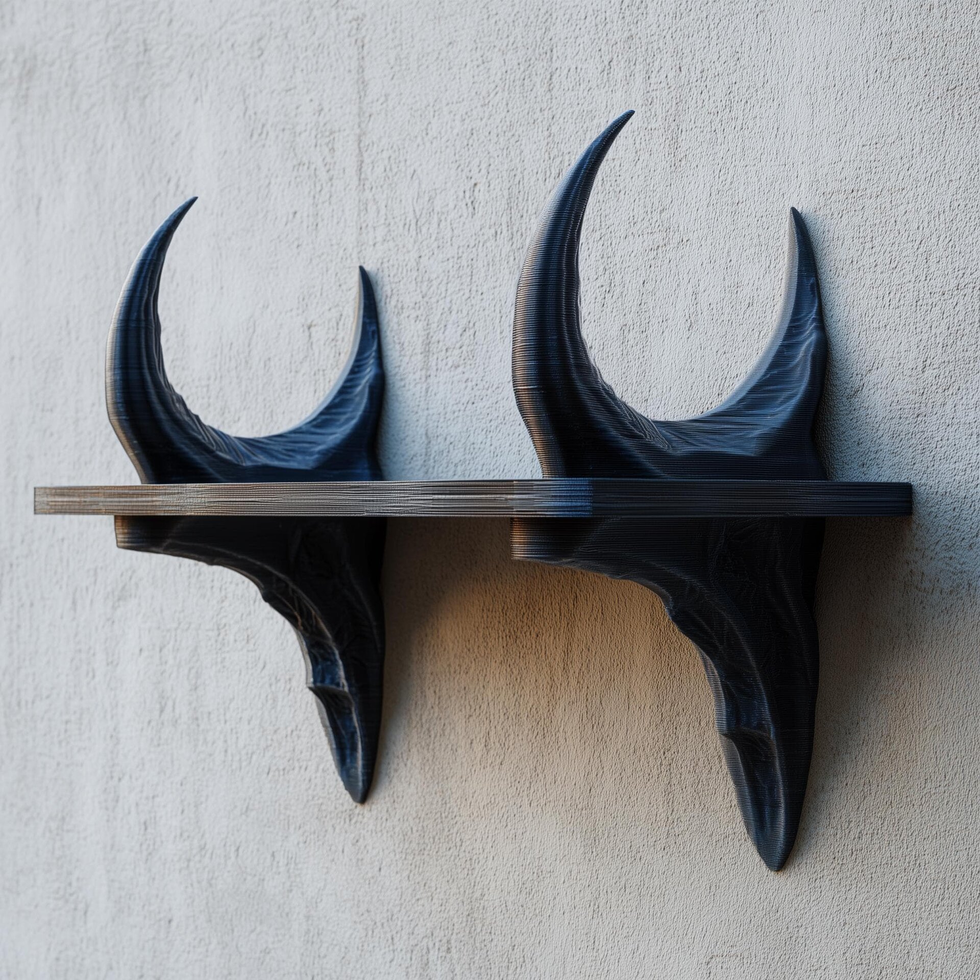 3D-gedrucktes Drachenhorn-Wandregal