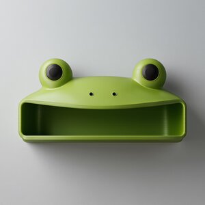 3D-gedrucktes Frosch-Wandregal | Charakter-Stauraumfach