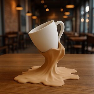 3D-gedruckter Tassenhalter für verschütteten Kaffee