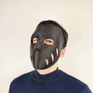 3D-gedruckte schwarze Horror-Cosplay-Maske