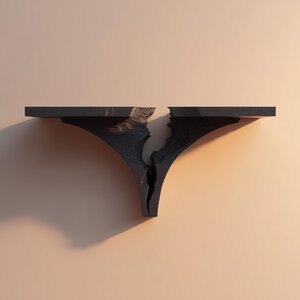 3D-gedrucktes Bruchspalt-Wandregal