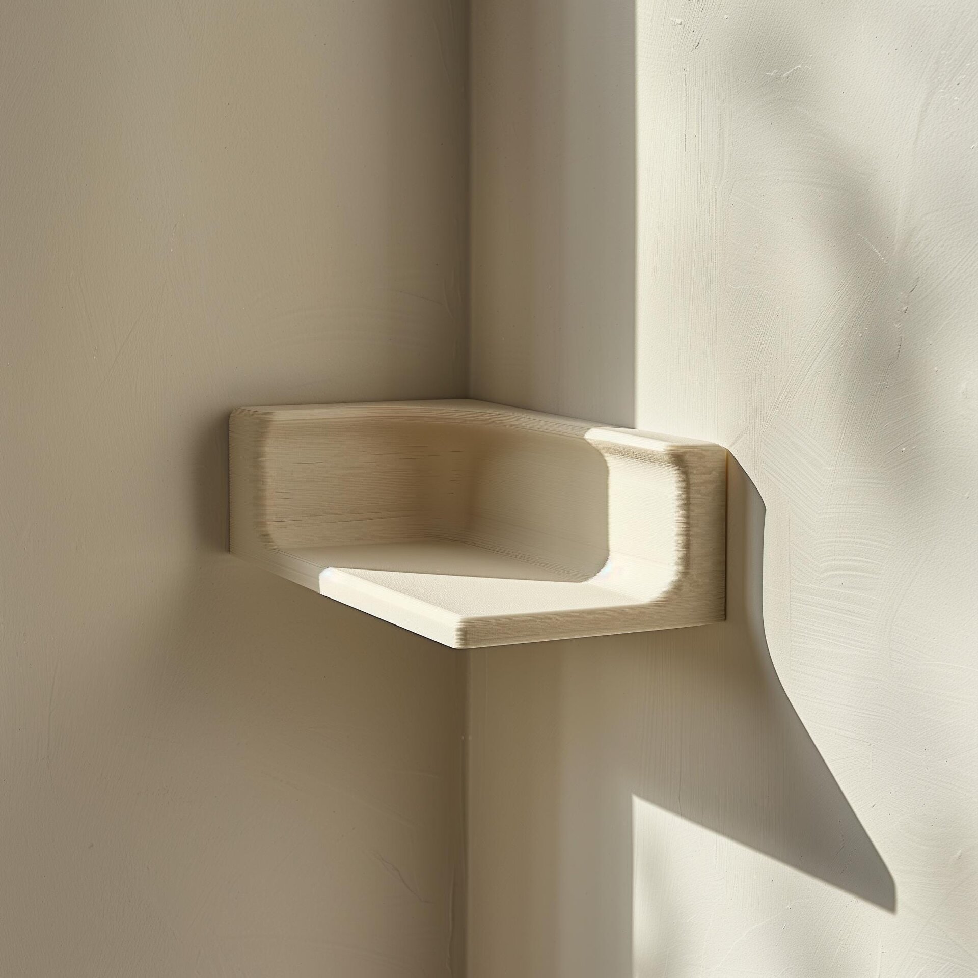 3D-gedrucktes Eck-Display-Wandregal