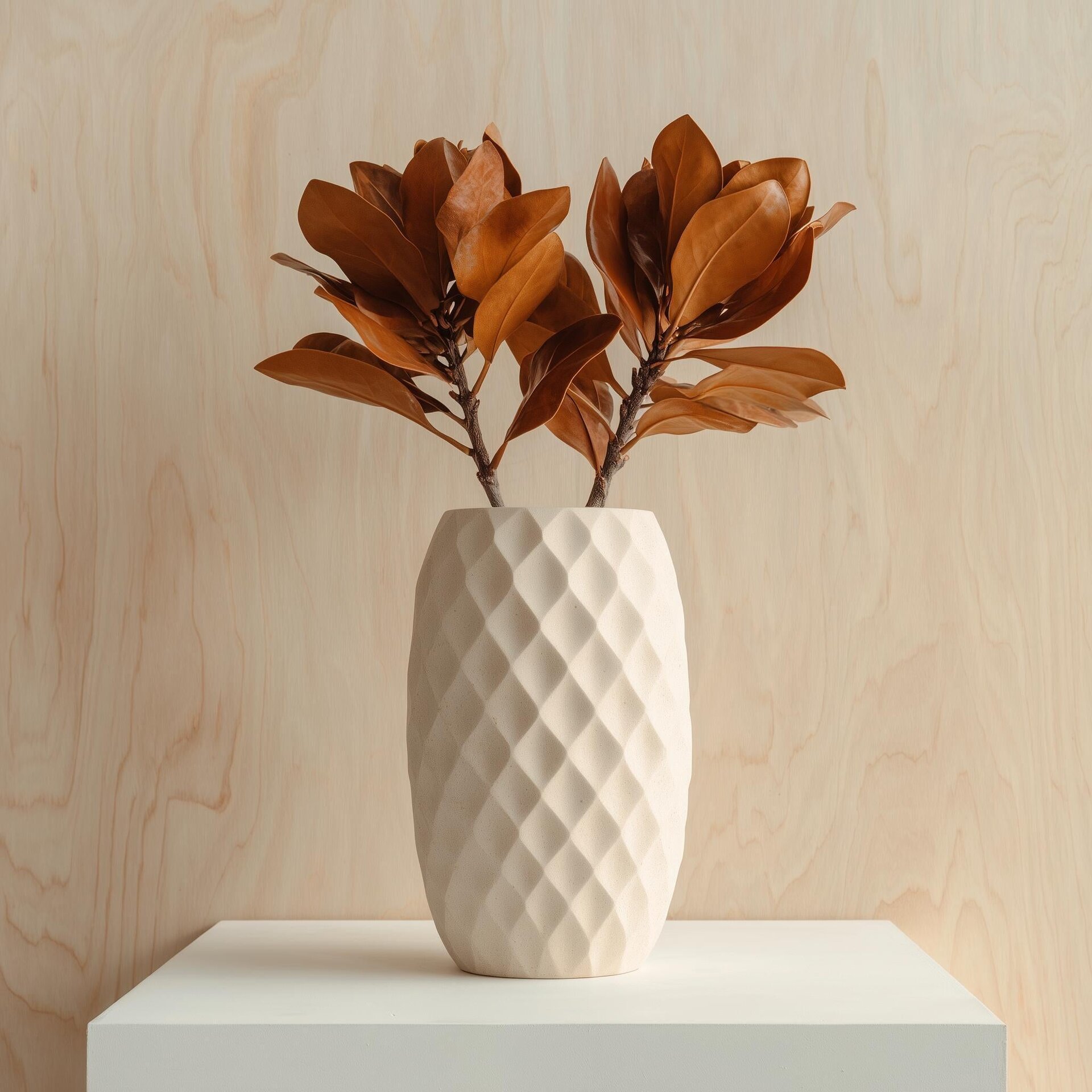 3D-gedruckte Rautenmuster-Vase