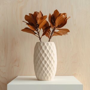 3D-gedruckte Rautenmuster-Vase